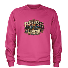 Tennessee Legend Country Music Dolly Adult Crewneck Sweatshirt Hot Pink
