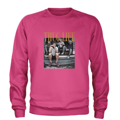Golden Girls Thug Life Street Adult Crewneck Sweatshirt Hot Pink