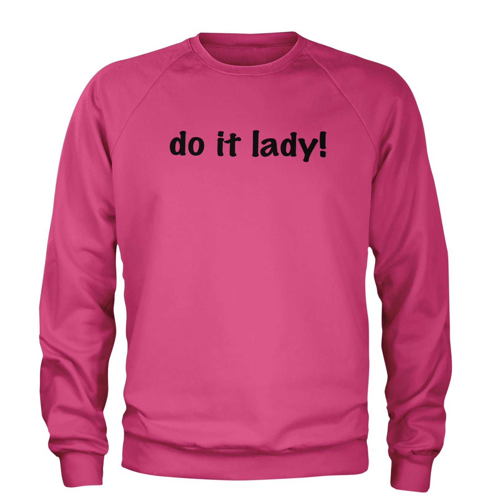 Do It Lady Viral Meme Adult Crewneck Sweatshirt Heather Grey
