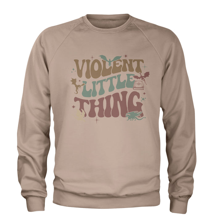 Violent Little Thing Dragon Adult Crewneck Sweatshirt