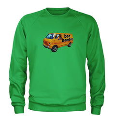 Bad Hombres Van West Chester Band Adult Crewneck Sweatshirt Kelly Green