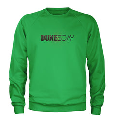 DunesDay Desert Apocolypse Adult Crewneck Sweatshirt Kelly Green