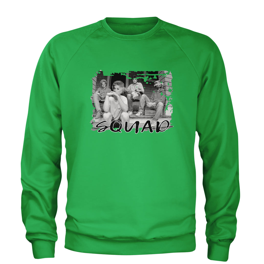 Squad Golden Girls Adult Crewneck Sweatshirt Kelly Green