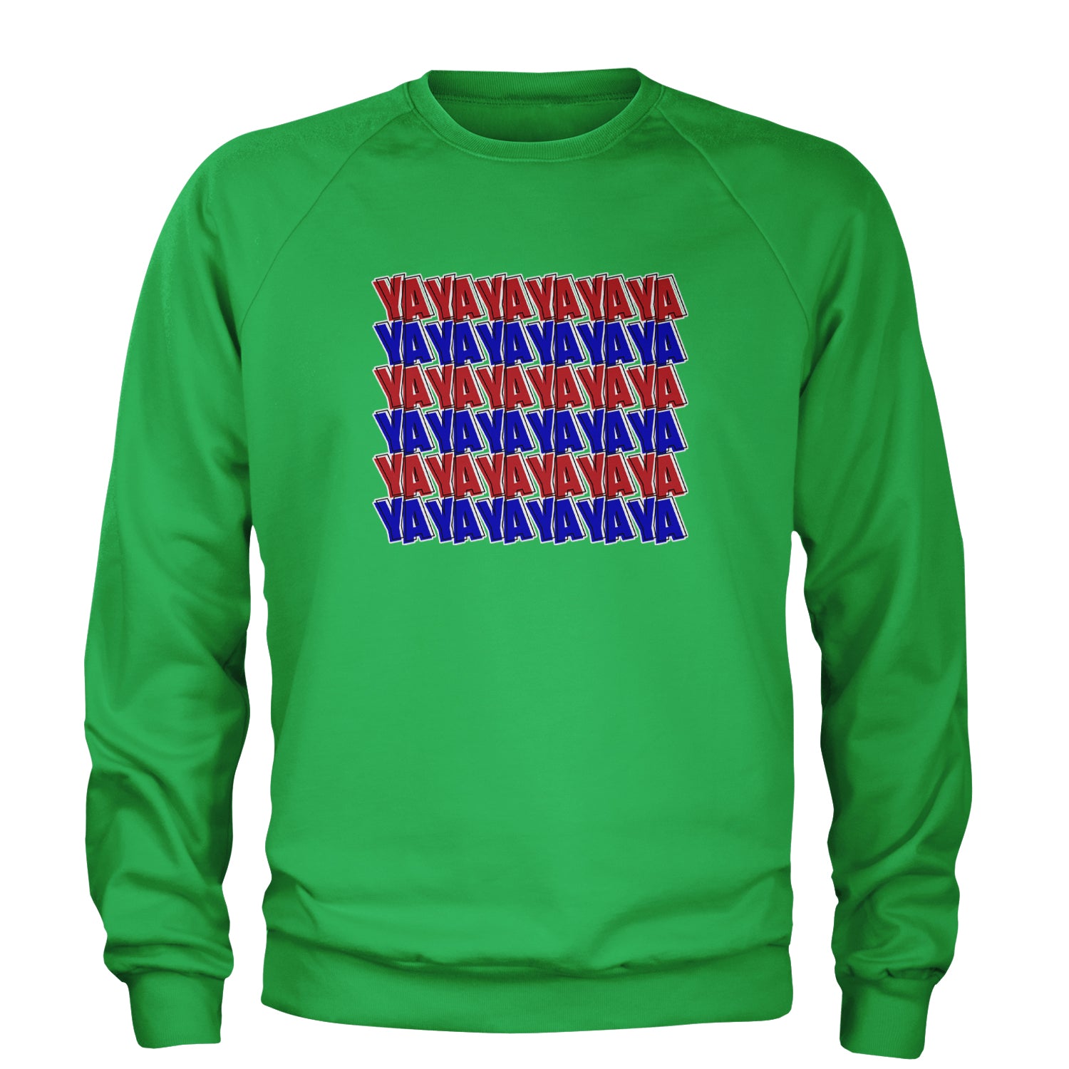 YaYaYa YaYa Cowboy Adult Crewneck Sweatshirt Kelly Green