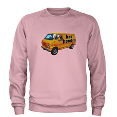 Bad Hombres Van West Chester Band Adult Crewneck Sweatshirt Light Pink