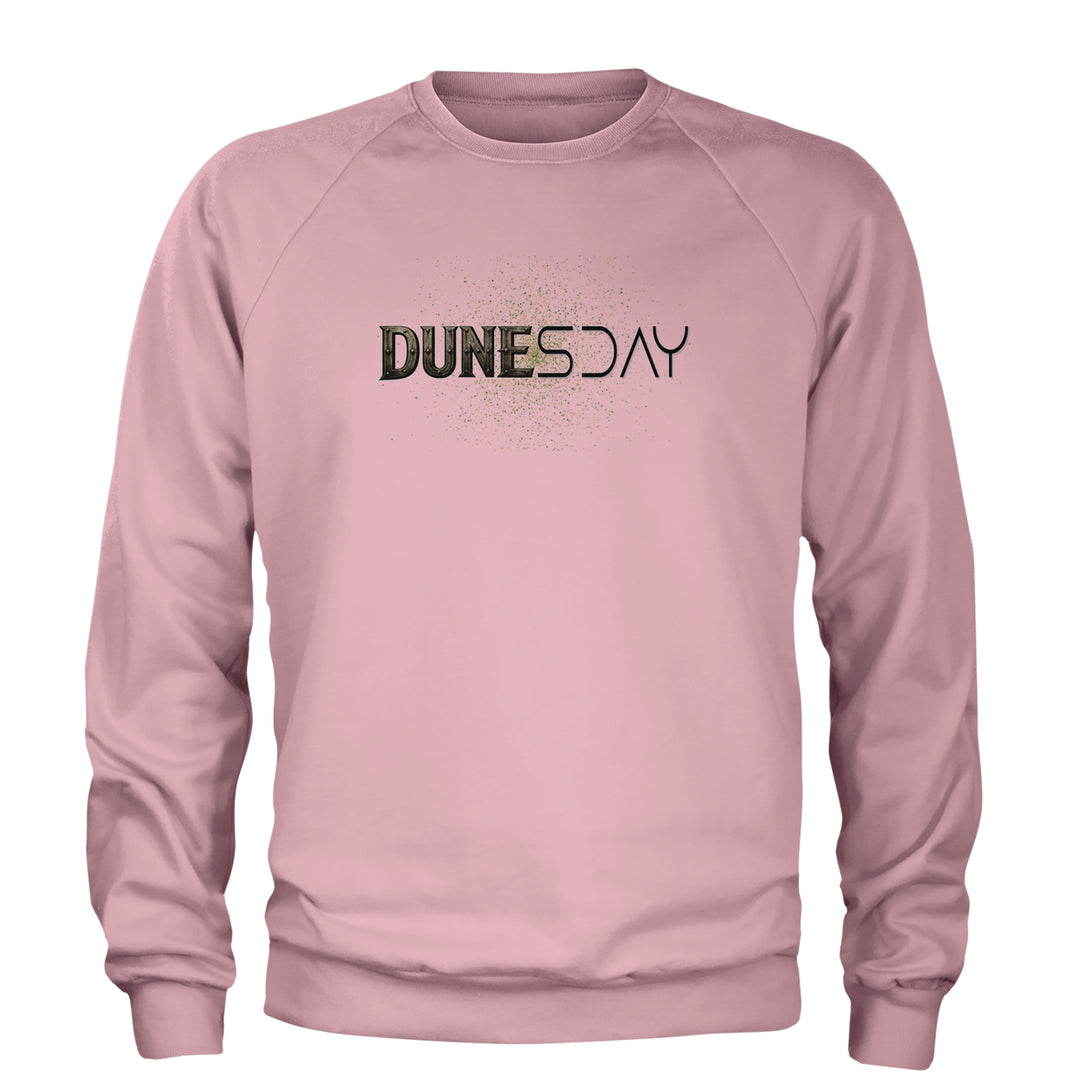 DunesDay Desert Apocolypse Adult Crewneck Sweatshirt Light Pink