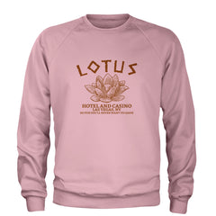 Lotus Hotel and Casino Adult Crewneck Sweatshirt Light Pink