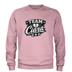 Team Ciara Scamanda Broken Heart Adult Crewneck Sweatshirt Light Pink