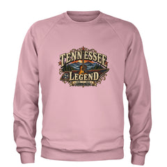 Tennessee Legend Country Music Dolly Adult Crewneck Sweatshirt Light Pink