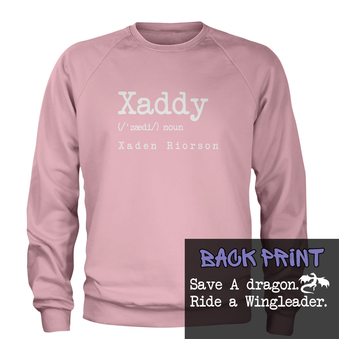 Xaddy Save A Dragon Ride A Wingleader Adult Crewneck Sweatshirt Light Pink