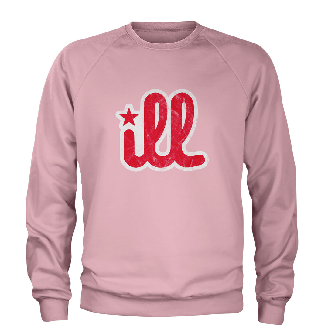 ILL Vintage It's A Philly Thing Adult Crewneck Sweatshirt Light Pink