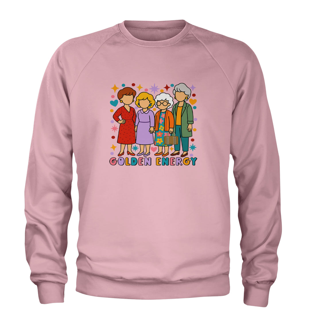 Golden Forever Golden Girls Adult Crewneck Sweatshirt Light Pink