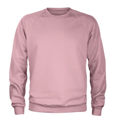 Basics - Pure &amp; Simple Blank Apparel Adult Crewneck Sweatshirt Light Pink