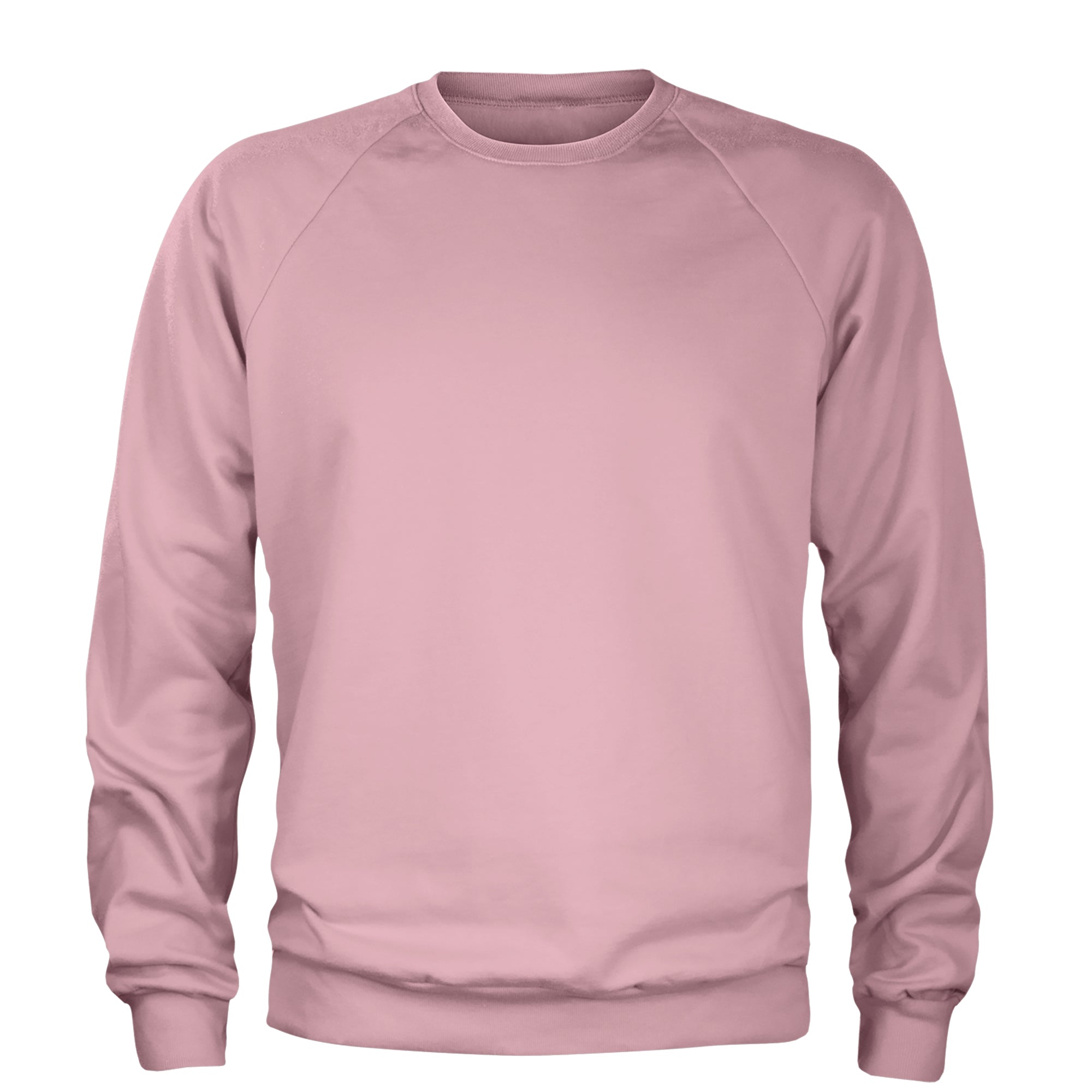Basics - Pure & Simple Blank Apparel Adult Crewneck Sweatshirt Light Pink