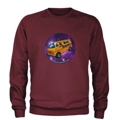 Bad Hombres Space West Chester Band Adult Crewneck Sweatshirt Maroon