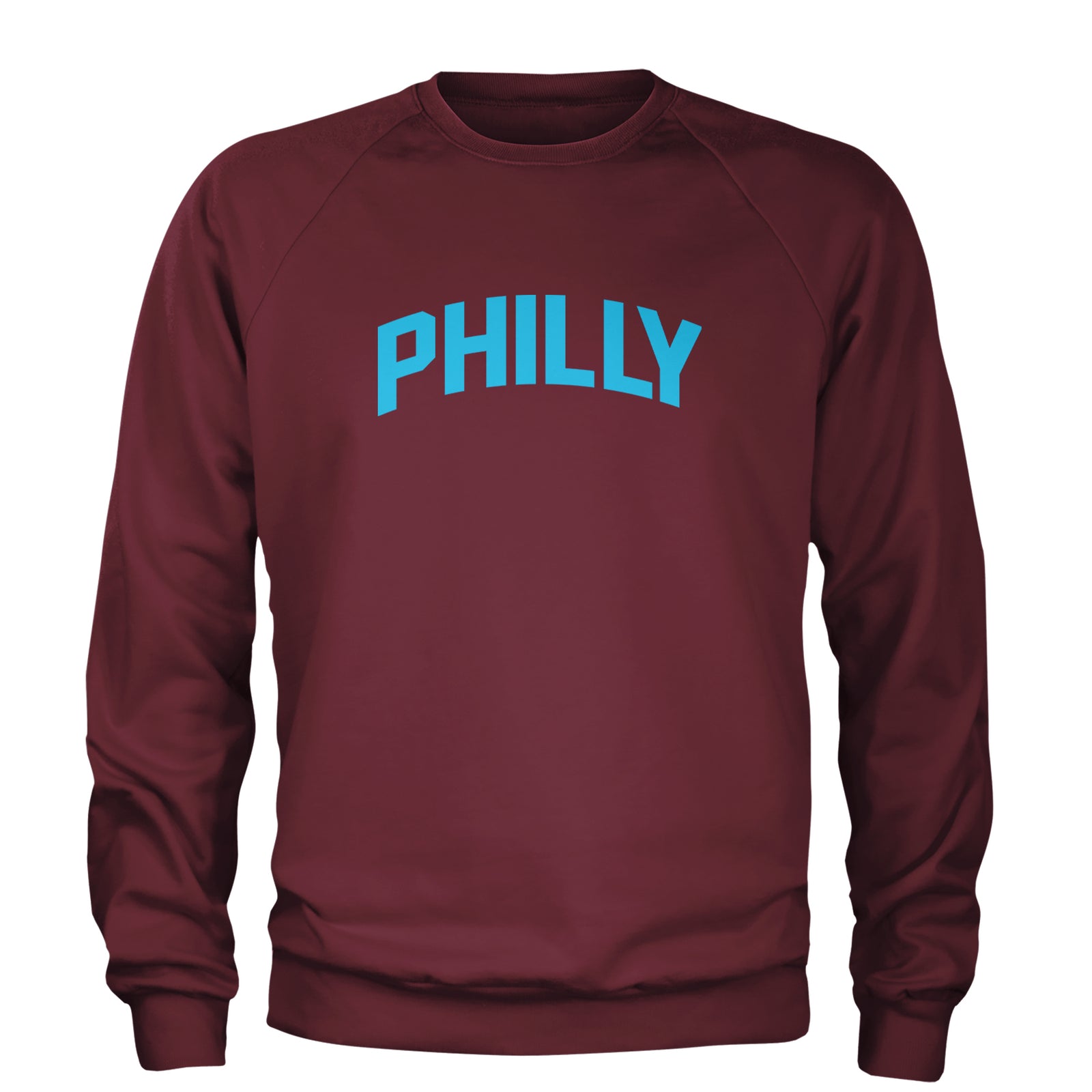 Philly Philadelphia Pride Adult Crewneck Sweatshirt Maroon