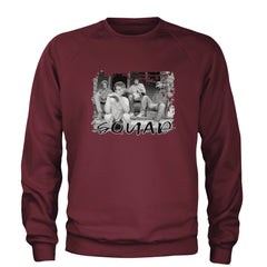 Squad Golden Girls Adult Crewneck Sweatshirt Maroon