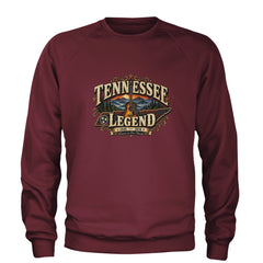 Tennessee Legend Country Music Dolly Adult Crewneck Sweatshirt Maroon