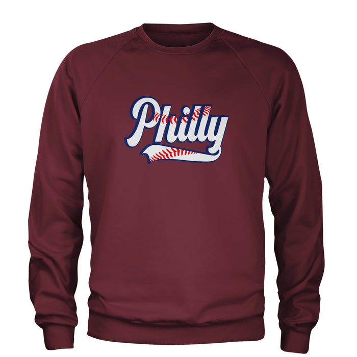 Philly Baseball Stitching Adult Crewneck Sweatshirt