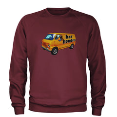 Bad Hombres Van West Chester Band Adult Crewneck Sweatshirt Maroon