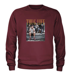 Golden Girls Thug Life Street Adult Crewneck Sweatshirt Maroon