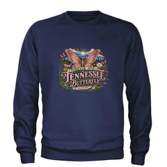 Forever Our Tennessee Butterfly Dolly Adult Crewneck Sweatshirt Navy Blue