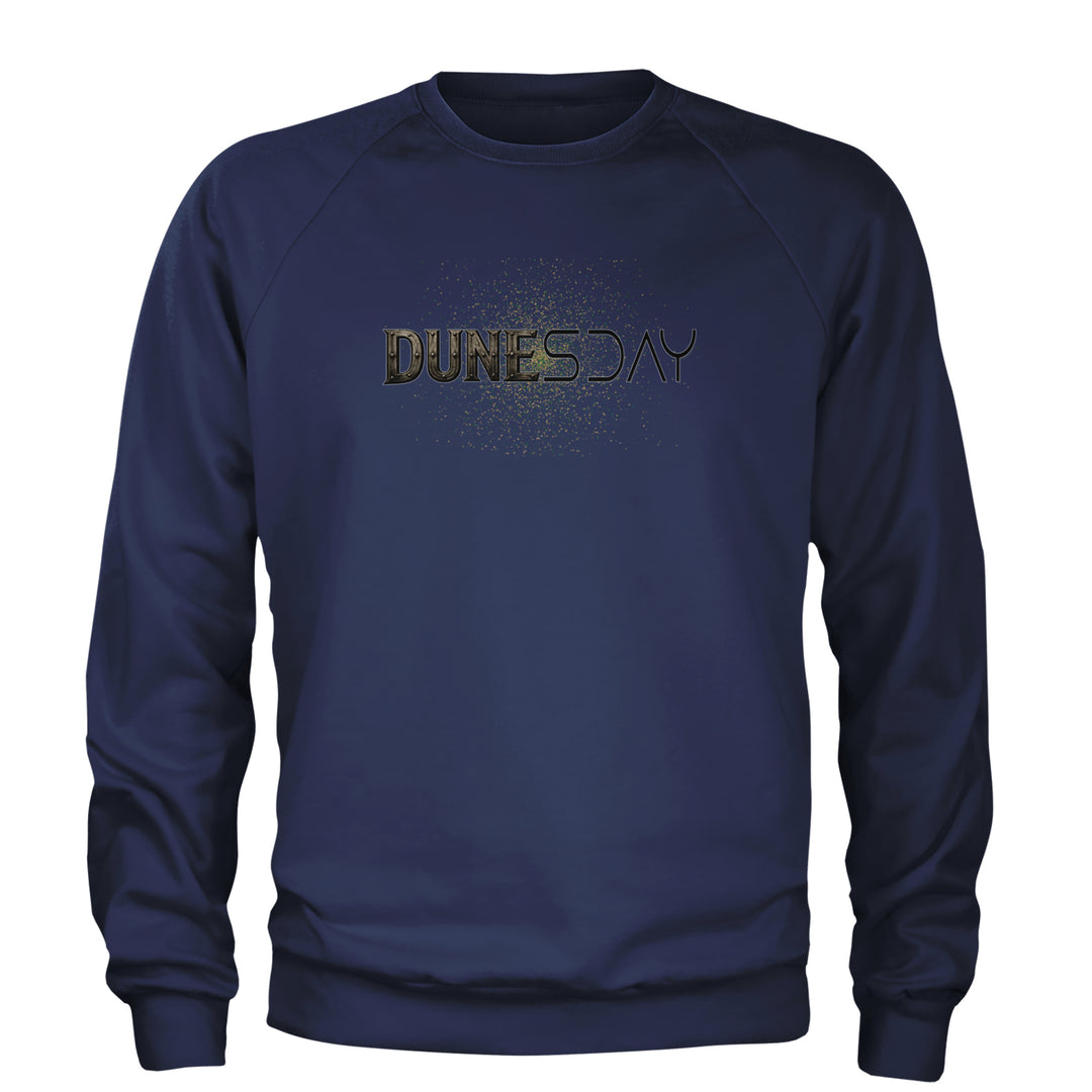 DunesDay Desert Apocolypse Adult Crewneck Sweatshirt Navy Blue
