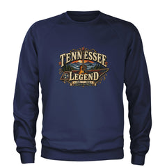 Tennessee Legend Country Music Dolly Adult Crewneck Sweatshirt Navy Blue