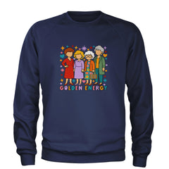 Golden Forever Golden Girls Adult Crewneck Sweatshirt Navy Blue