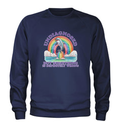 Undiagnosed But Something Is Definitely Wrong Adult Crewneck Sweatshirt Navy Blue