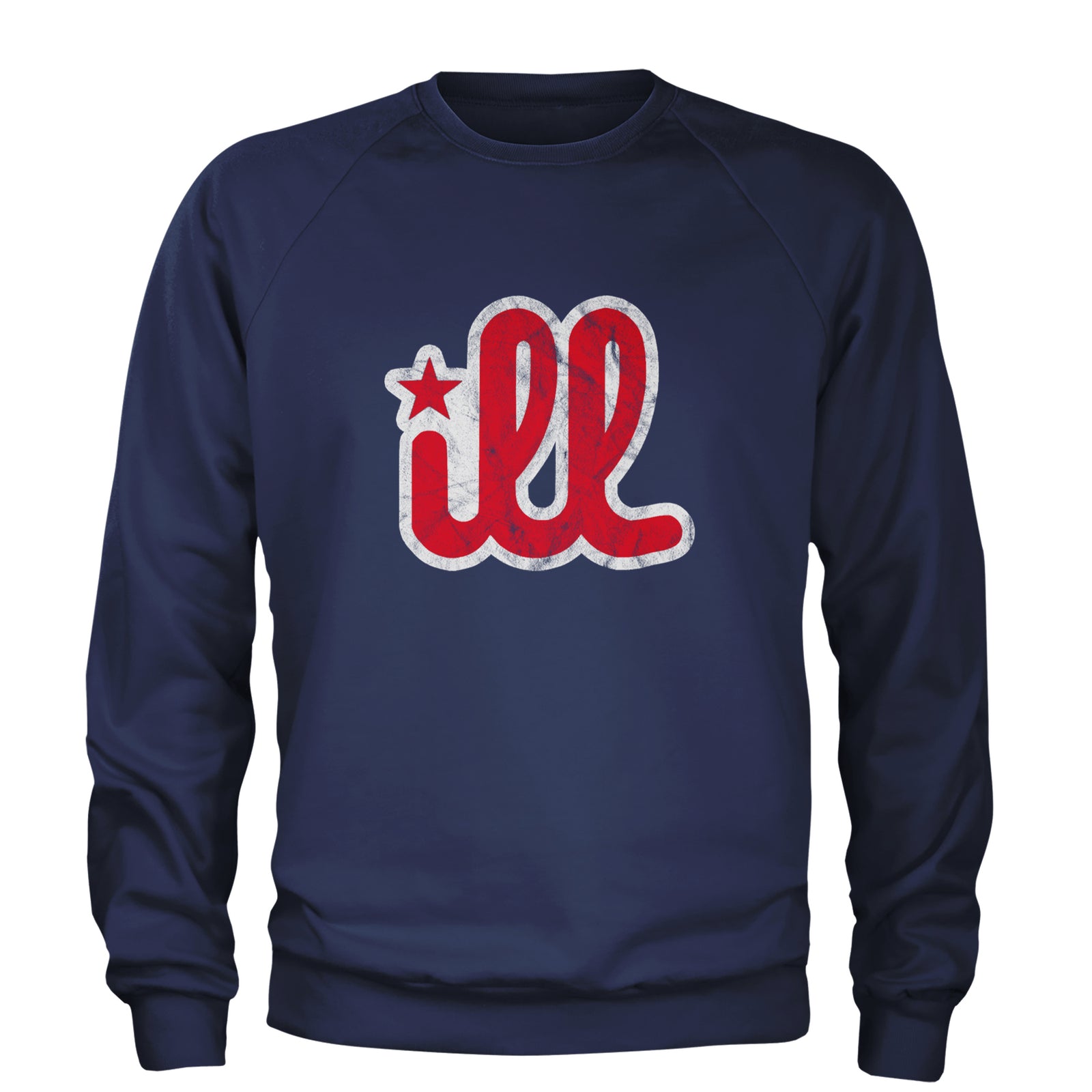ILL Vintage It's A Philly Thing Adult Crewneck Sweatshirt Navy Blue