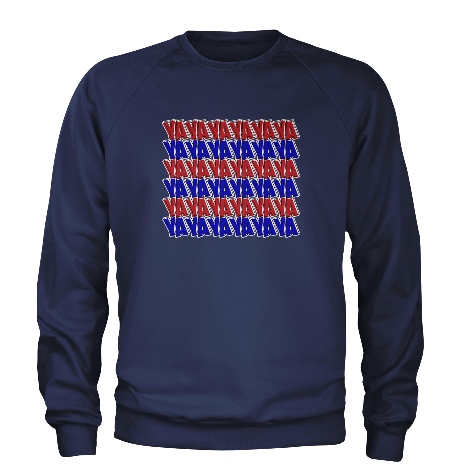 YaYaYa YaYa Cowboy Adult Crewneck Sweatshirt Navy Blue