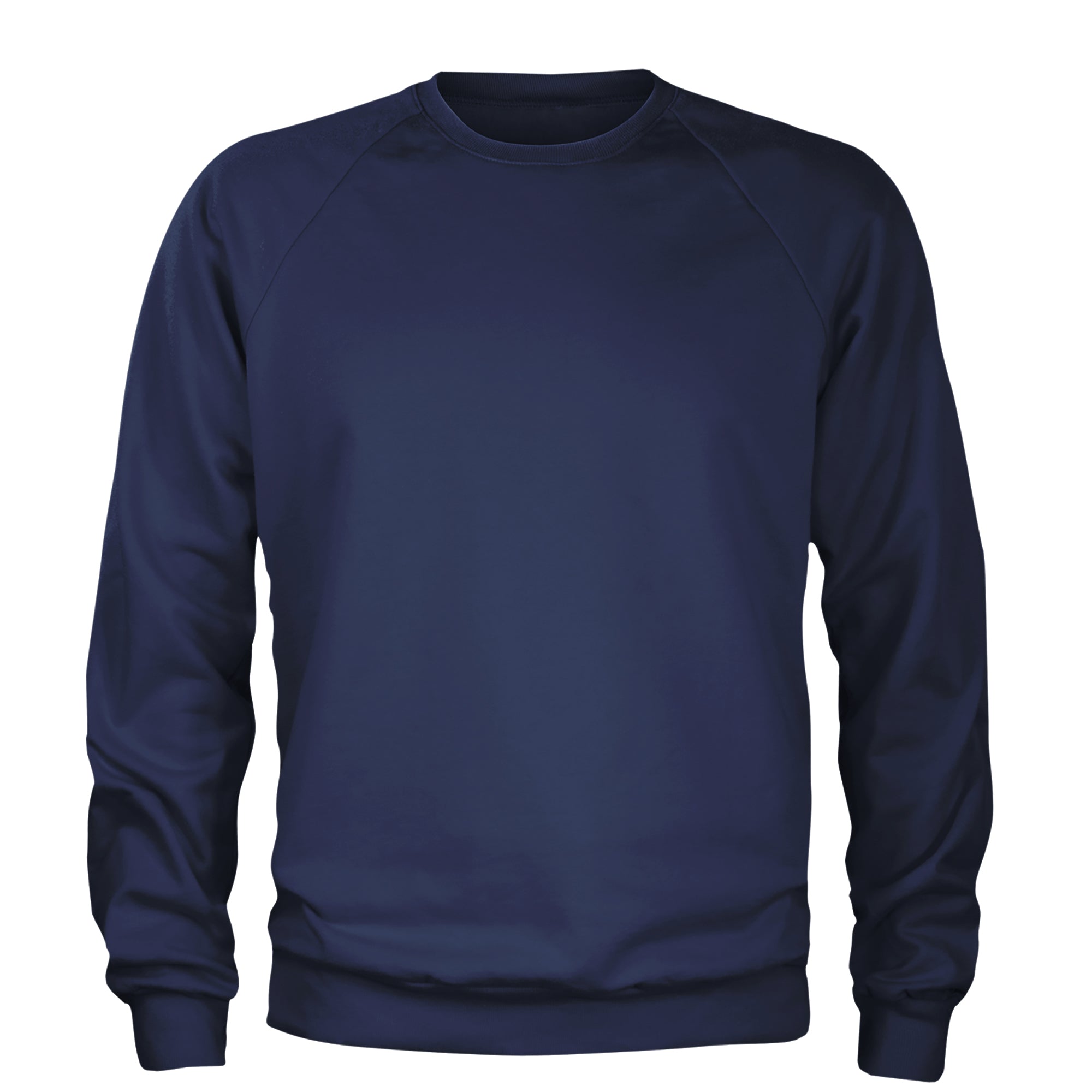 Basics - Pure & Simple Blank Apparel Adult Crewneck Sweatshirt Navy Blue