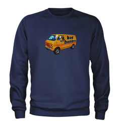 Bad Hombres Van West Chester Band Adult Crewneck Sweatshirt Navy Blue