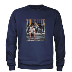 Golden Girls Thug Life Street Adult Crewneck Sweatshirt Navy Blue