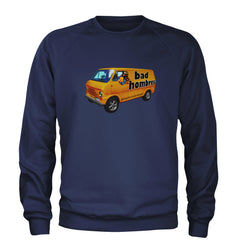 Bad Hombres Van West Chester Band Adult Crewneck Sweatshirt Navy Blue