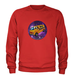 Bad Hombres Space West Chester Band Adult Crewneck Sweatshirt Red