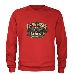 Tennessee Legend Country Music Dolly Adult Crewneck Sweatshirt Red