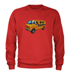 Bad Hombres Van West Chester Band Adult Crewneck Sweatshirt Red