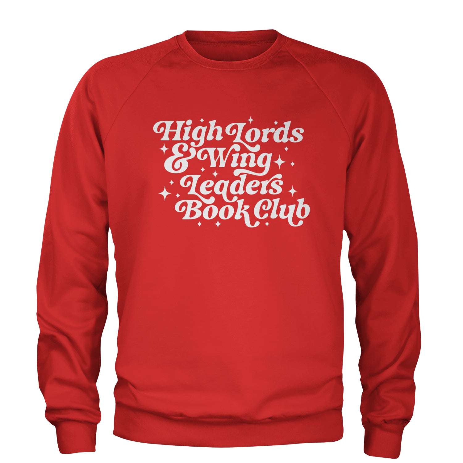 High Lords and Wingleaders Club Romantasy Adult Crewneck Sweatshirt Red