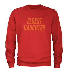 Eldest Daughter Adult Crewneck Sweatshirt Red