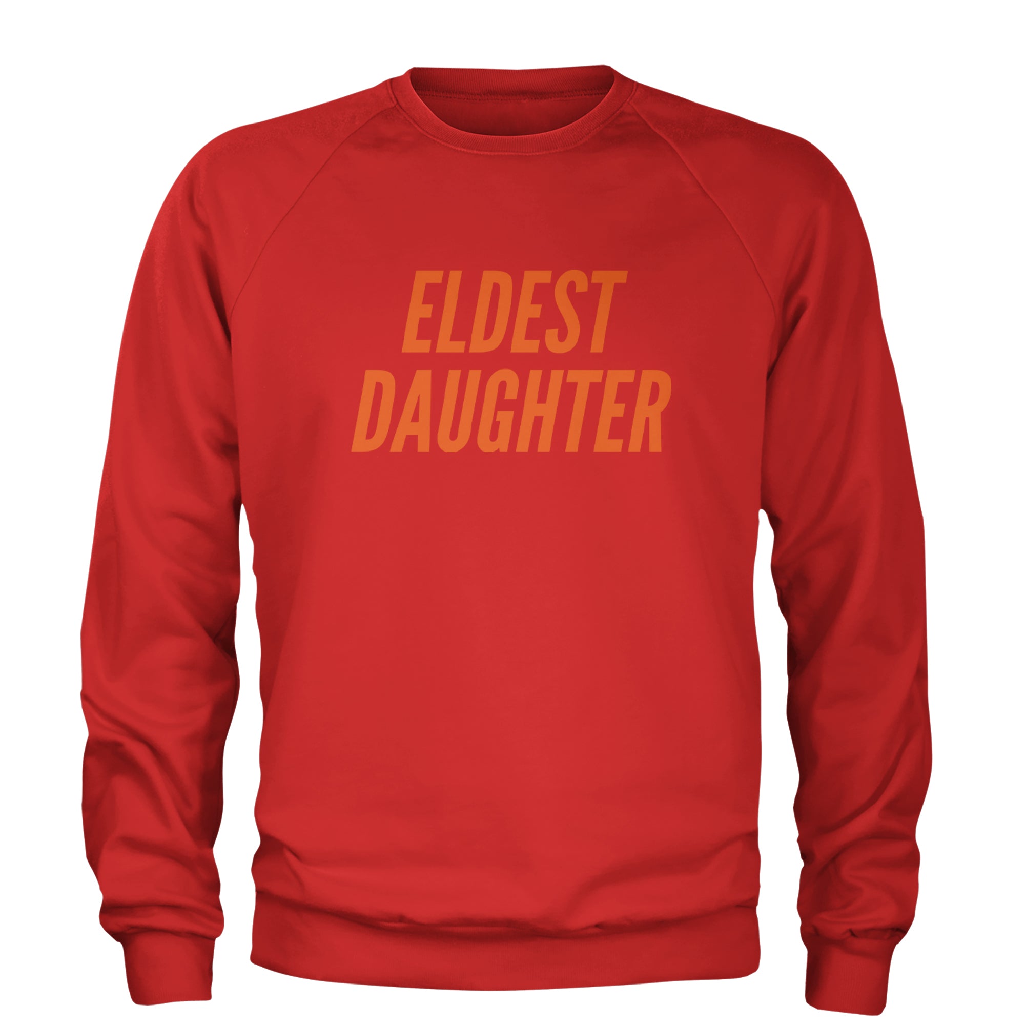 Eldest Daughter Adult Crewneck Sweatshirt Red