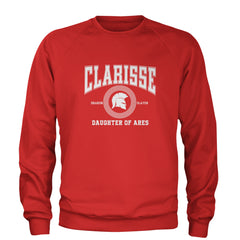 Clarisse Daughter of Ares Battle Ready Adult Crewneck Sweatshirt Red