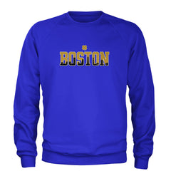 Boston City Pride Irish Adult Crewneck Sweatshirt Royal Blue