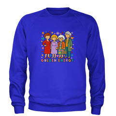 Golden Forever Golden Girls Adult Crewneck Sweatshirt Royal Blue