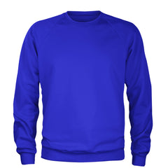 Basics - Pure &amp; Simple Blank Apparel Adult Crewneck Sweatshirt Royal Blue