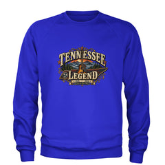 Tennessee Legend Country Music Dolly Adult Crewneck Sweatshirt Royal Blue