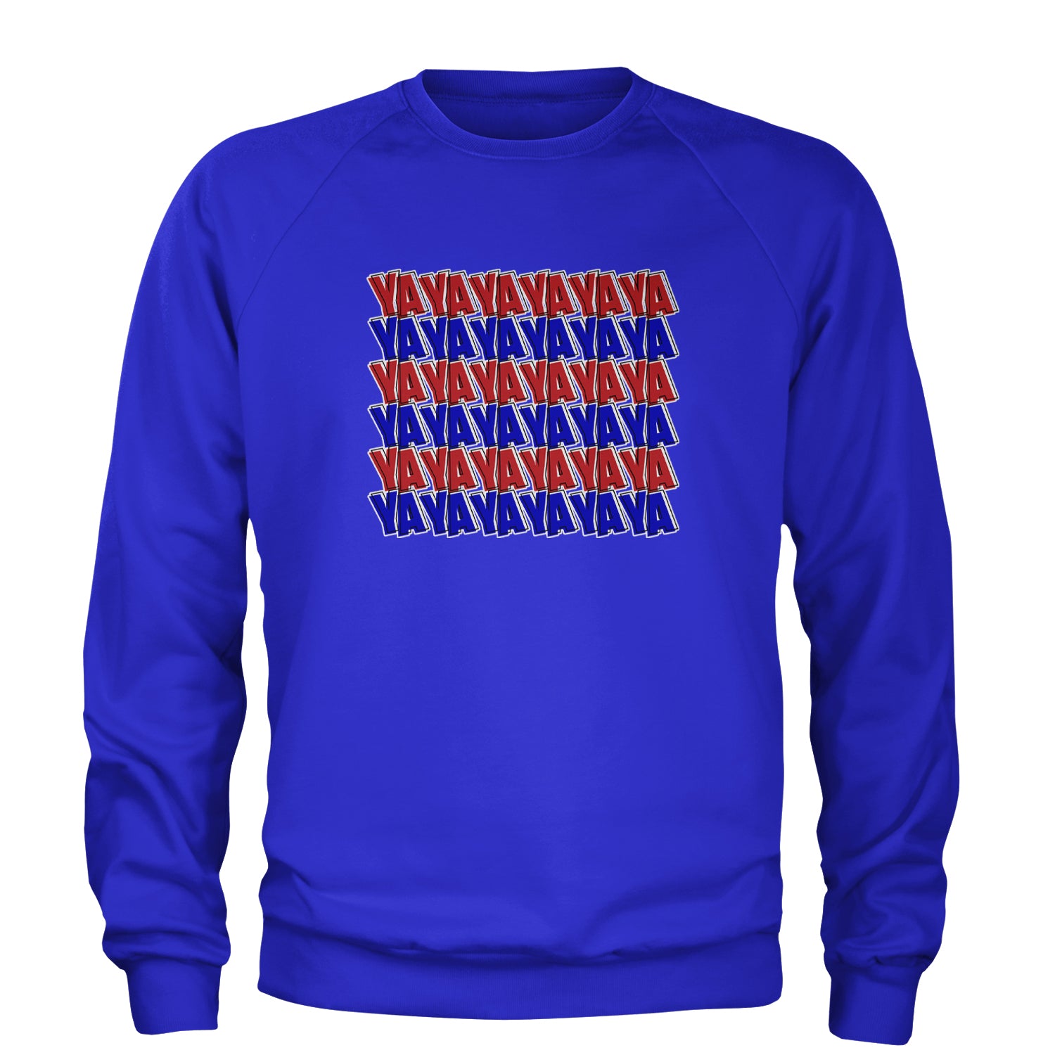 YaYaYa YaYa Cowboy Adult Crewneck Sweatshirt Royal Blue