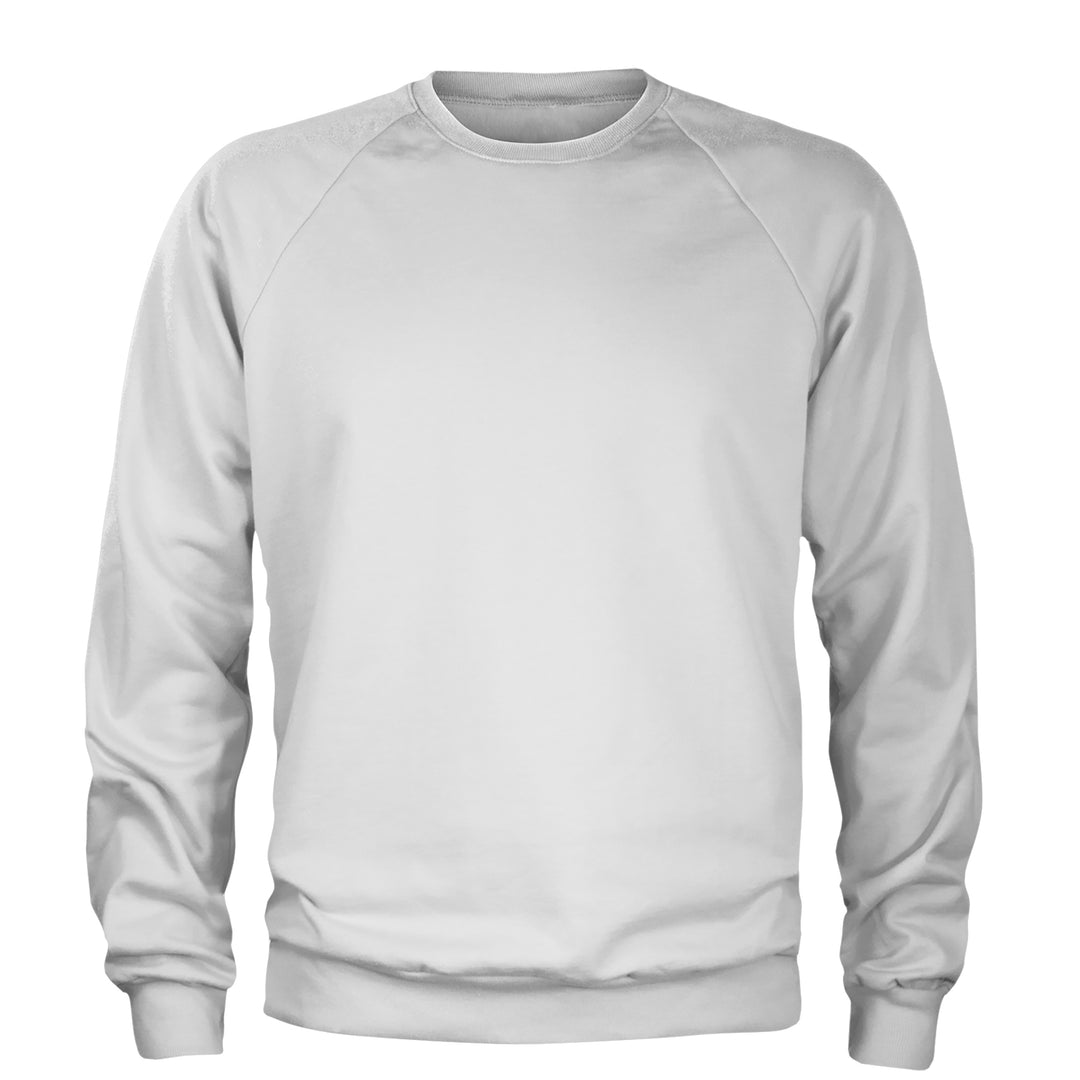 Basics - Pure &amp; Simple Blank Apparel Adult Crewneck Sweatshirt White