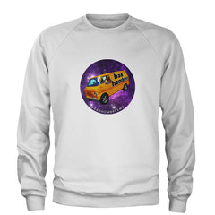 Bad Hombres Space West Chester Band Adult Crewneck Sweatshirt White